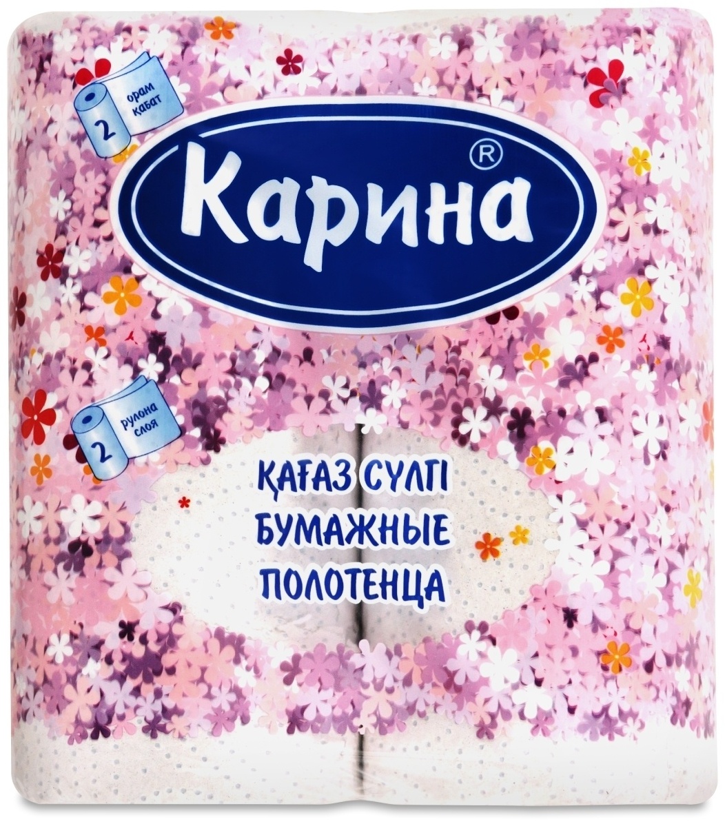 Бумажные полотенца Карина Люкс 2 шт