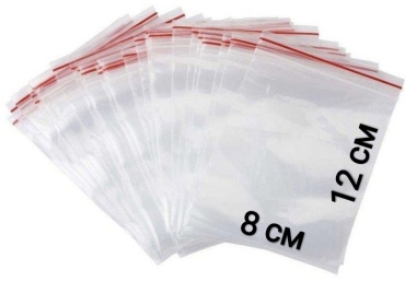 Пакет с замком zip-lock 8/12 полиэтилен 12 см 100 шт
