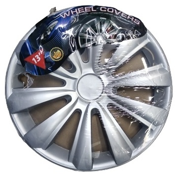 Wheel Covers колпак для легкового автомобиля 13 серебристый, серый 4 шт