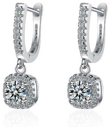 Серьги KOREAN SILVER бижутерный сплав, цирконий