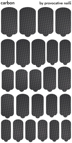 Provacative Nails лаковые наклейки Carbon 1 шт