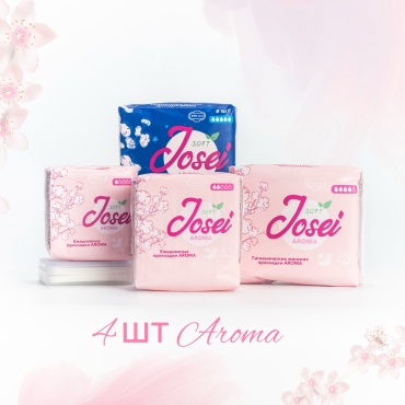 Josei прокладки Aroma набор 4 упаковки 52 шт