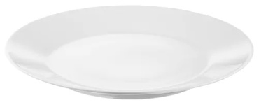 Обеденная тарелка IKEA 27 см, 1 шт, фарфор