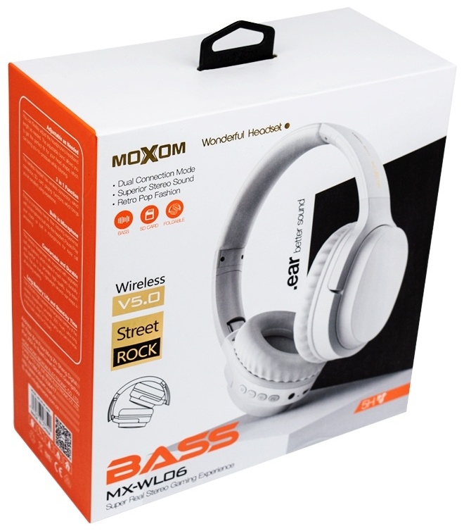 Mx Wl06 Moxom Headset Moxom MX-WL06 Wireless Over Ear Headphone