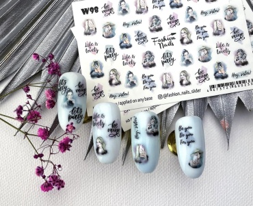 Fashion Nails слайдеры White 98