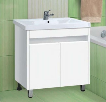 Тумба с раковиной Vako Фортуна COMO 80 15539, 76x82x43.5 см, белый