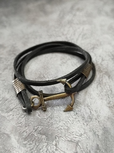 Fashion Jewellery длина 40 см искусственная кожа, нержавеющая сталь, без вставок