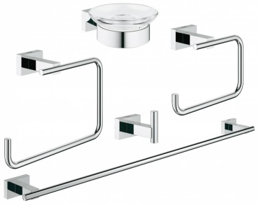 Grohe набор держателей Essentials Cube 40758001 5 шт, металл