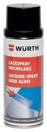 WURTH автоэмаль по пластику 0893349120 400 мл черный