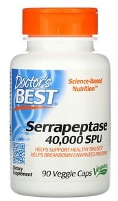 Купить Doctor's Best Серрапептаза Best 40 000 SPU 90 капсул в Алматы ...