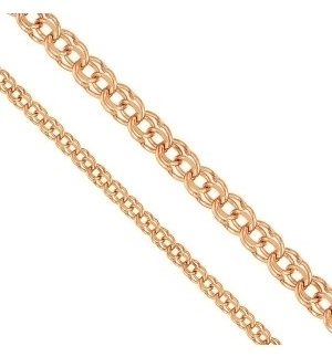 LINEA 7060200П_20_2.4 длина 20 см, вес 2.4 г золото, плетение бисмарк