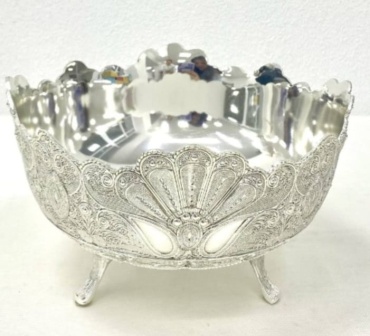 Фруктовница Orchid 1 шт, мельхиор, 15х24.5 см