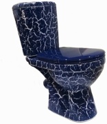 ROSA унитаз Киров Комфорт синий кракелюр, санфарфор