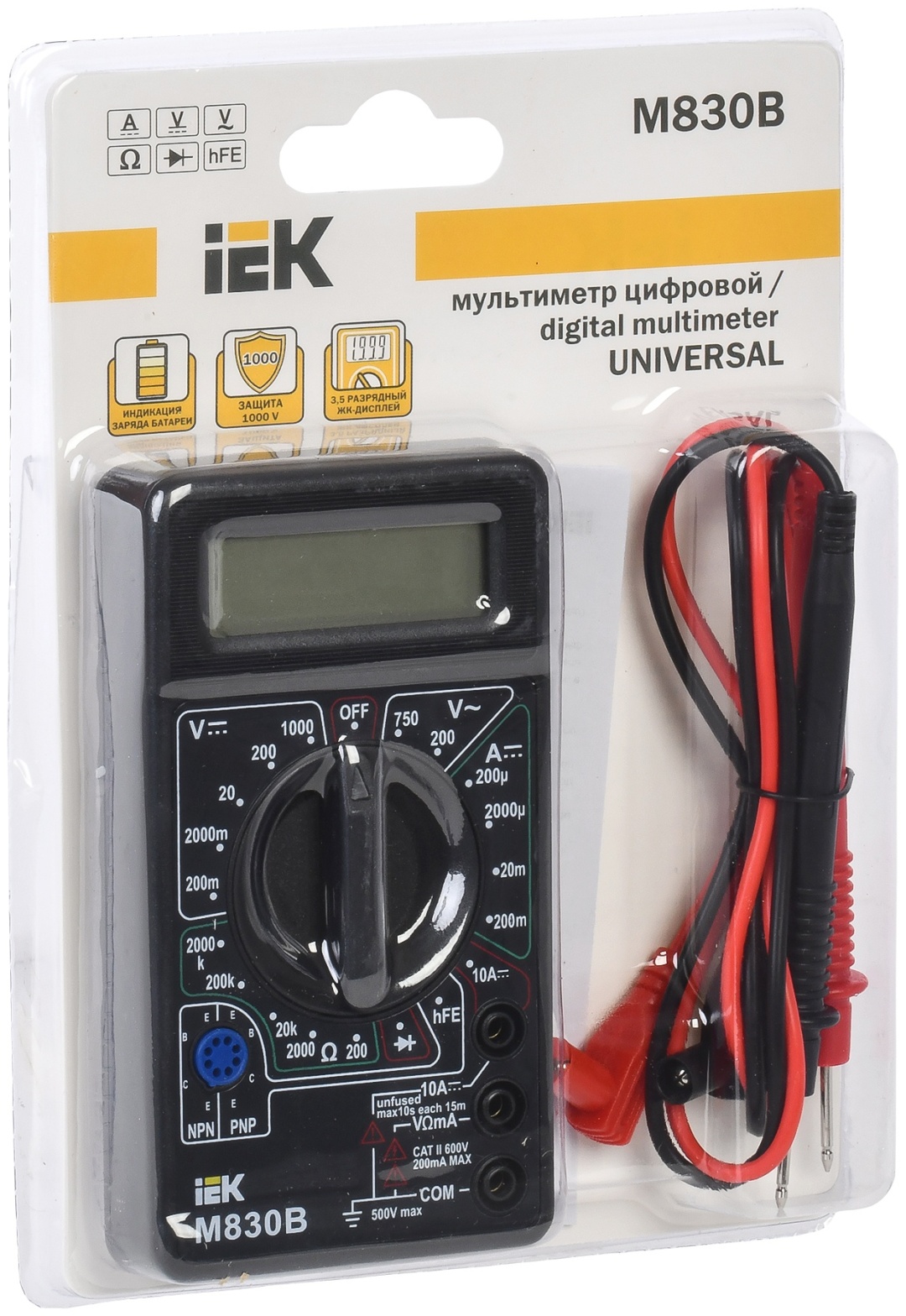 Купить IEK мультиметр UNIVERSAL M830B цифровой в Алматы – Магазин на ...