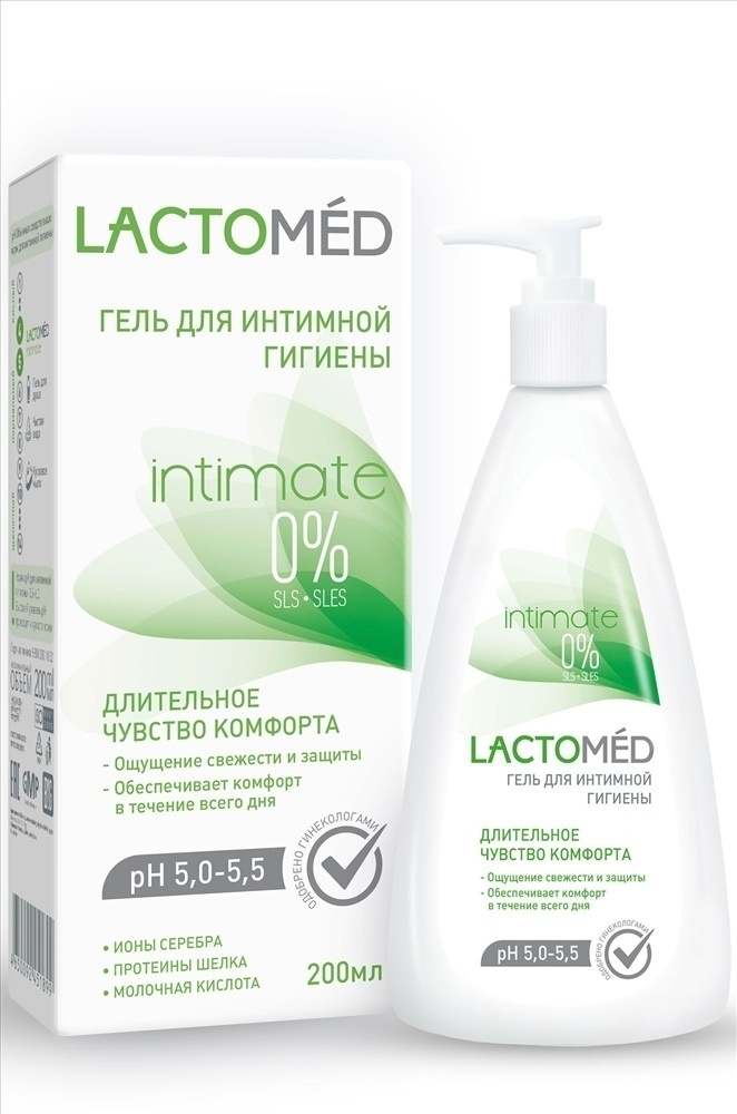Lactomed Длительное Чувство комфорта гель для интимной гигиены 200 мл