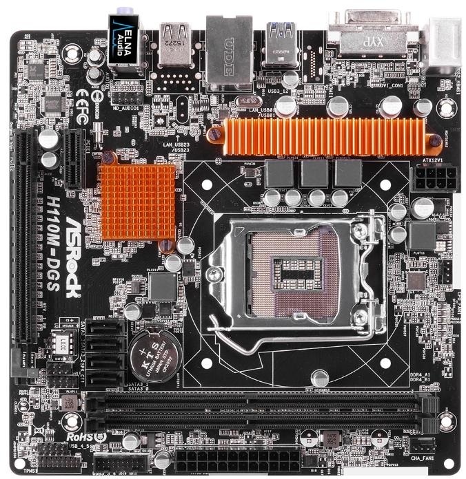 Материнская плата ASRock H110M-DGS