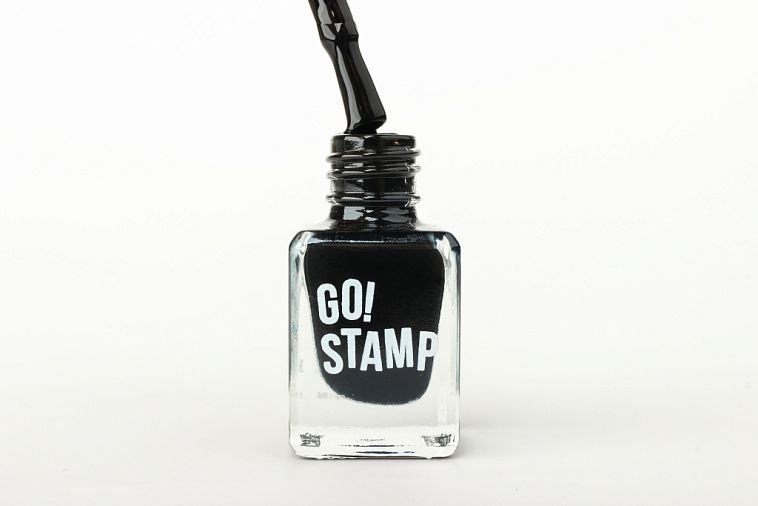 Go! Stamp лаки для стемпинга 001 blackout 6 мл