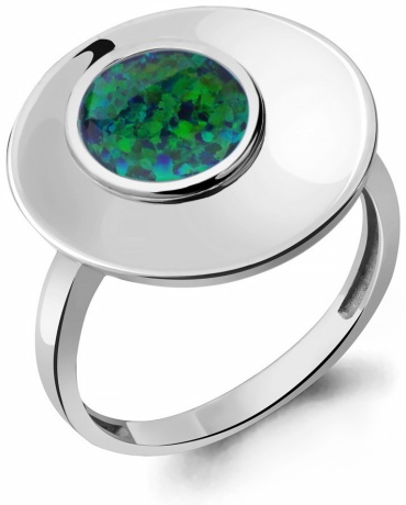 AQUAMARINE 6949996 размер 20 вес 3.3 г серебро, опал