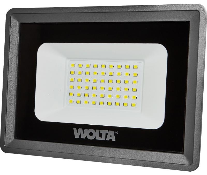 Прожектор на кронштейне Wolta 50 Вт, нейтральный белый