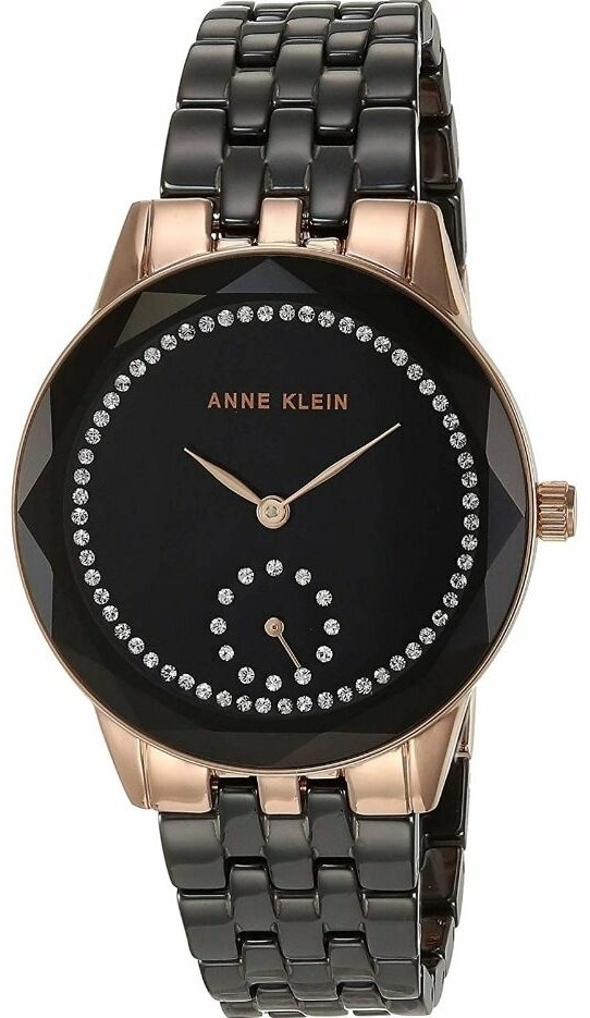 Кварцевые Anne Klein 3612BKRG керамика, сталь