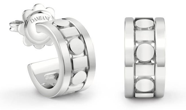 Серьги Damiani 20094035 вес 6.3 г золото, без вставок