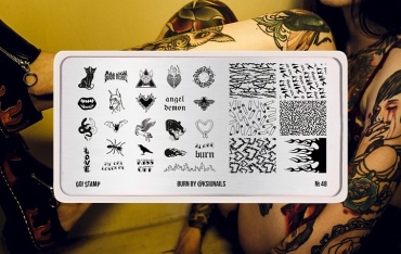 Go! Stamp пластины 48 Burn