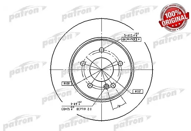 Диски PATRON задние PBD2813