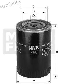 MANN FILTER Фильтр Масляный Двигателя W1135