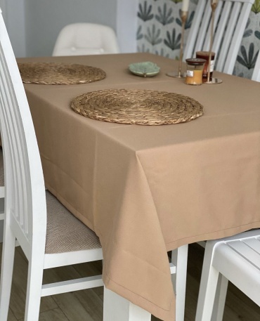 Скатерть Maryam decor & textile 200x140 см, хлопок, дак, 1 шт