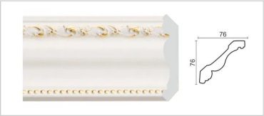 DECOR-DIZAYN пластик Классика, 2400х76х76 мм
