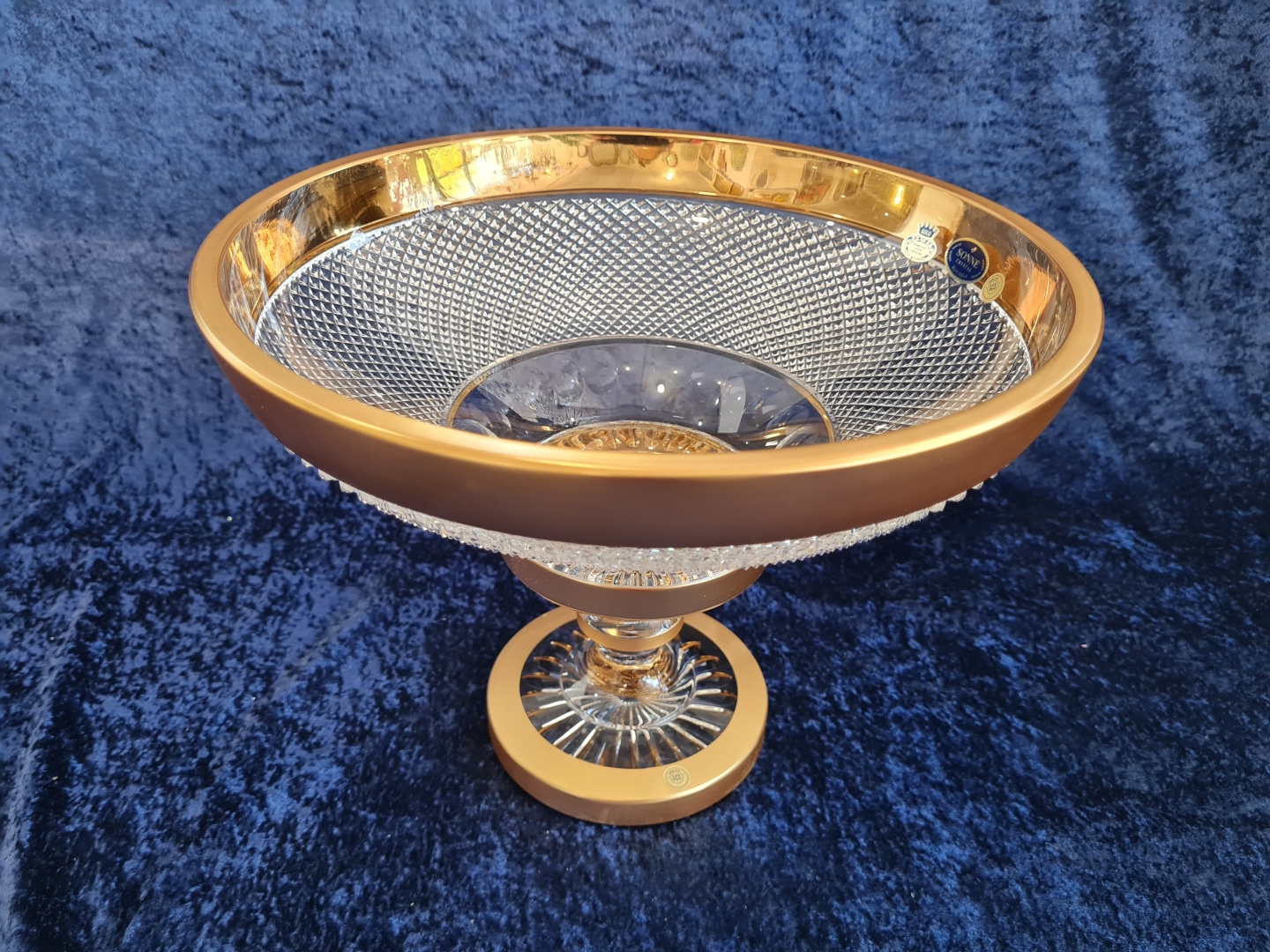 Фруктовница SONNE Crystal 1 шт, хрусталь, 30х30 см