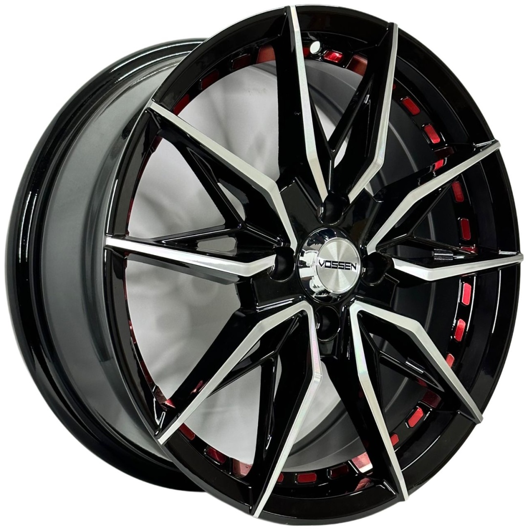 Vossen 1805 6.5x16/4x100 D67.1 ET35 4 диска черный, красный, серебристый