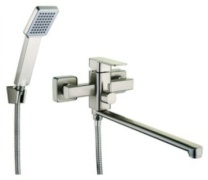 Смеситель для ванны ZEGOR LEB7 A123KH, нержавеющая сталь, цвет хром