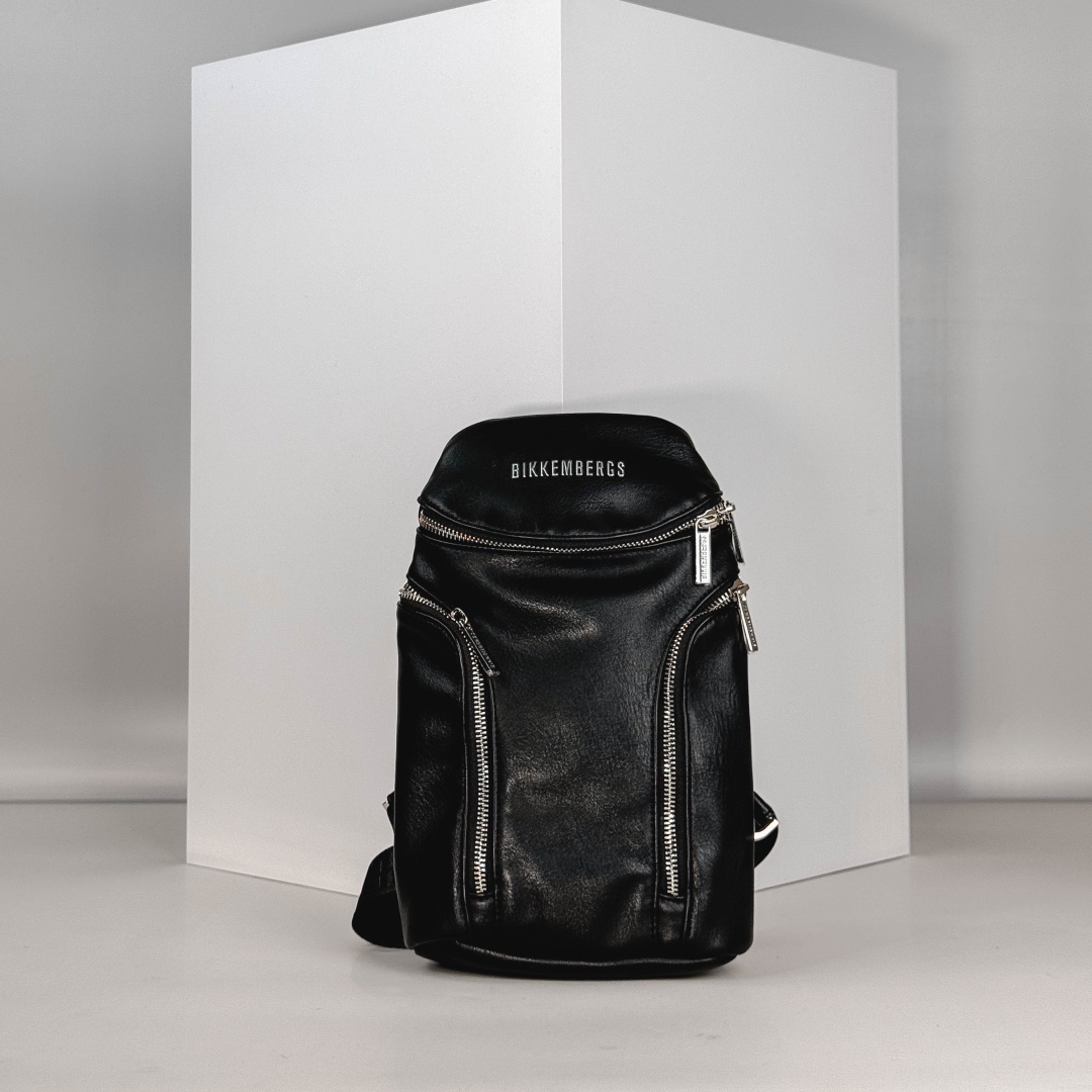 Сумка слинг Bikkembergs экокожа черный