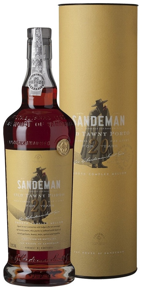 Портвейн Sandeman Tawny Porto 20 YO Douro DOP сладкий желтый 20% 0.75 л
