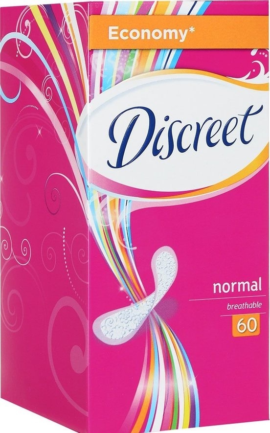 Discreet прокладки ежедневные Economy normal bretheble 60 шт