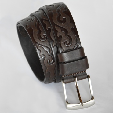 Ремень Belt Premium натуральная кожа 125 см коричневый