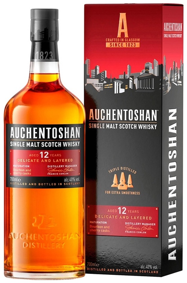Купить Виски Auchentoshan 12 YO односолодовый 40% 700 мл в Алматы ...