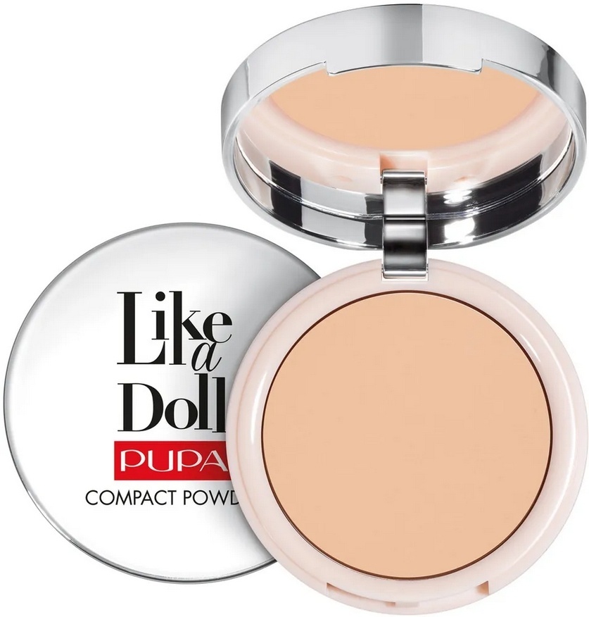 Пудра PUPA Like a Doll Compact Powder сухая Темно-Бежевый 03 темно-бежевый