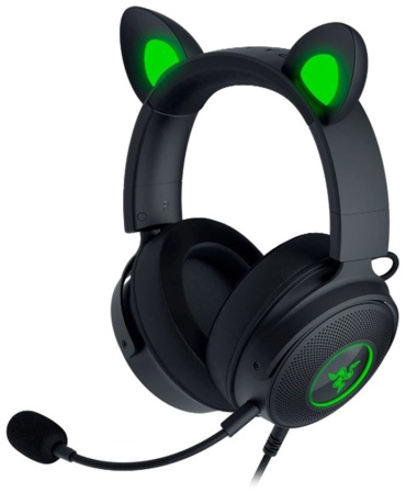 Наушники Razer Kraken Kitty V2 Pro черно-зеленый