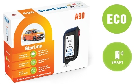 Купить Автосигнализация StarLine A90 BT ECO с обратной связью в Алматы ...