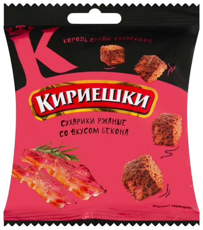 Сухарики Кириешки со вкусом бекона 40 г