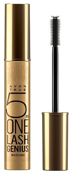 Тушь для ресниц Avon 5 in one для объема, удлиняющая, подкручивающая коричневый