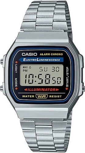 Кварцевые CASIO A168WA-1WDF пластик
