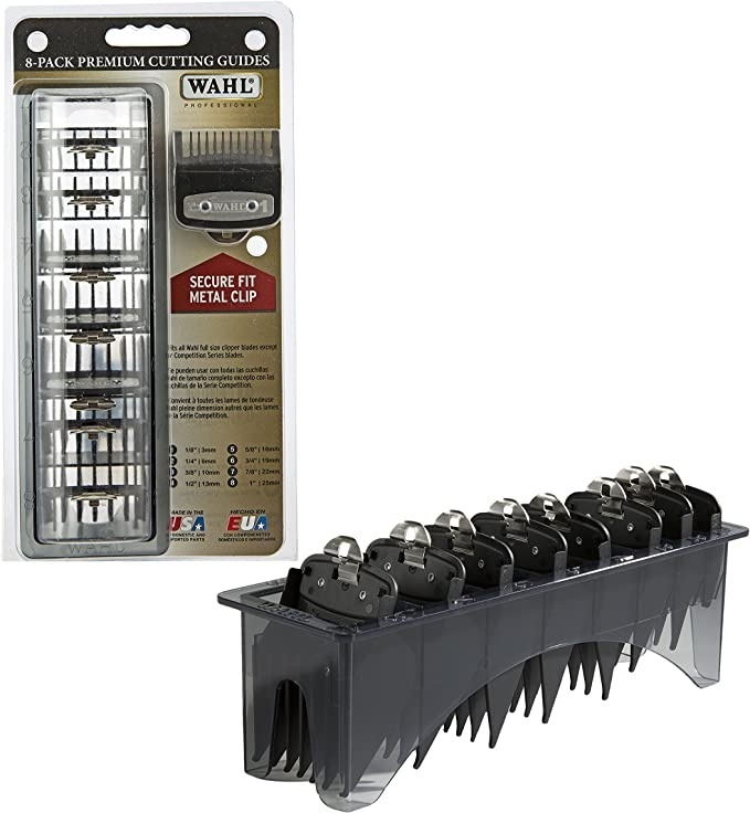 Набор насадок Wahl Professional Premium Black 03171-500, 8 насадок
