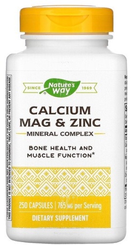 Nature's Way БАД Calcium Mag & Zinc 765 мг 250 капсул