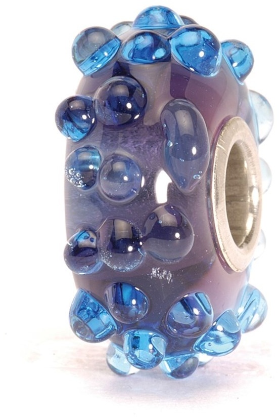 Шарм Trollbeads TGLBE-10042 вес 2 г серебро, муранское стекло