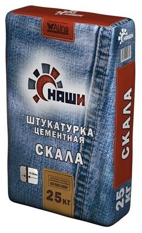 Штукатурка Наши Скала 25 кг, цементная