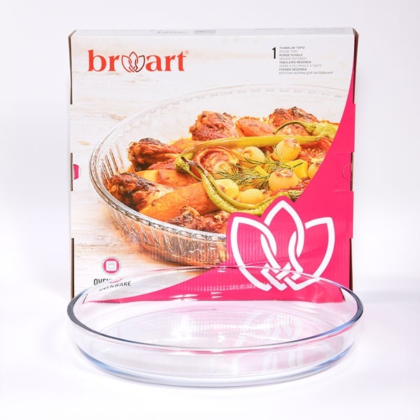 Форма для выпечки, для запекания BrArt стекло, 1 шт