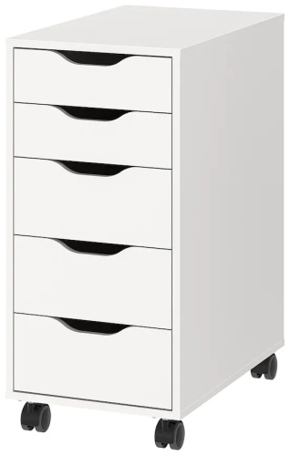 IKEA Тумба офисная 36x76x58 см, ДСП, Алекс s79422219